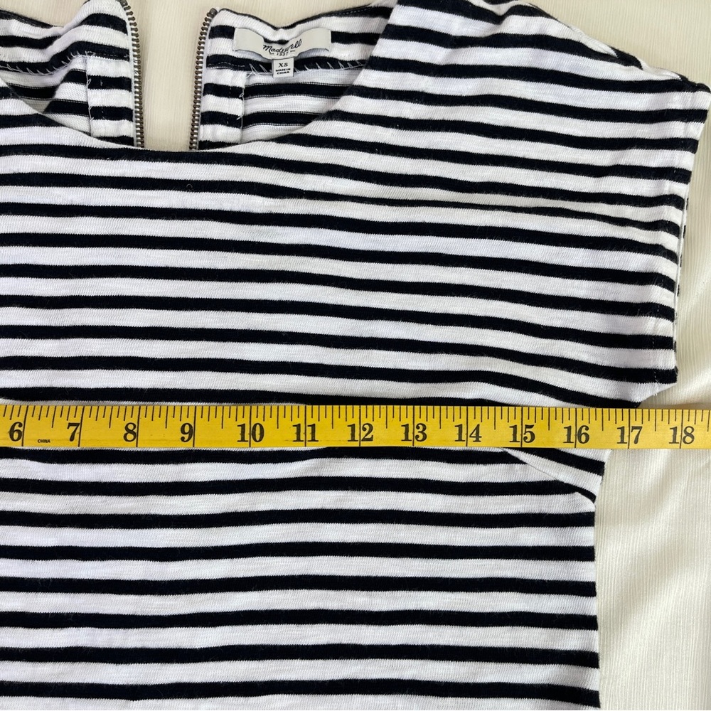 Madewell Dress Size XS Zip Line Down Back 100% Cotton - Picture 11 of 14